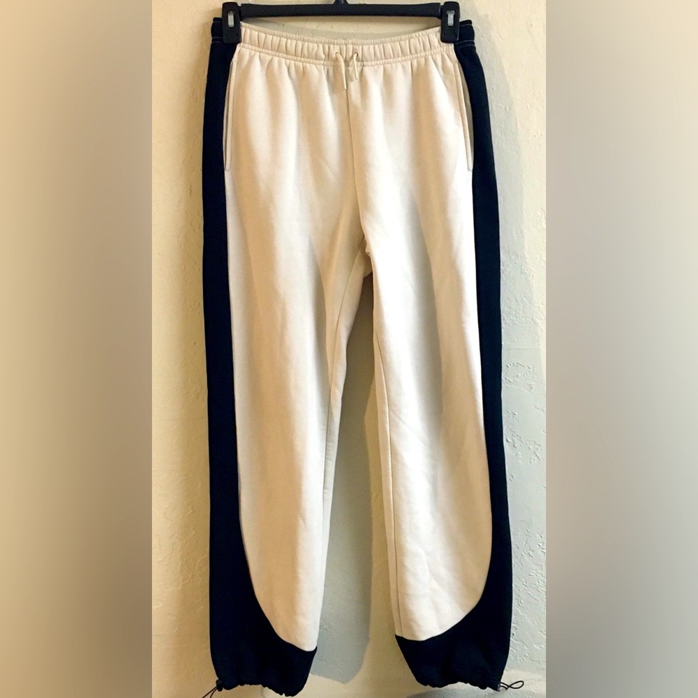 Oak+Fort Joggers Sweat Pants Size Small Black Cream